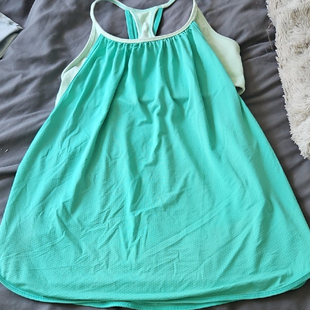Lululemon Athletica Green Relaxed Sleeveless Tank
